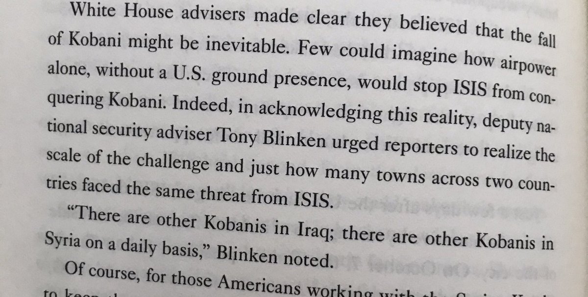 None other than our now-Secretary of State Blinken appeared to agree with Erdogan that Kobane would fall. Wonder how he feels about that comment today.