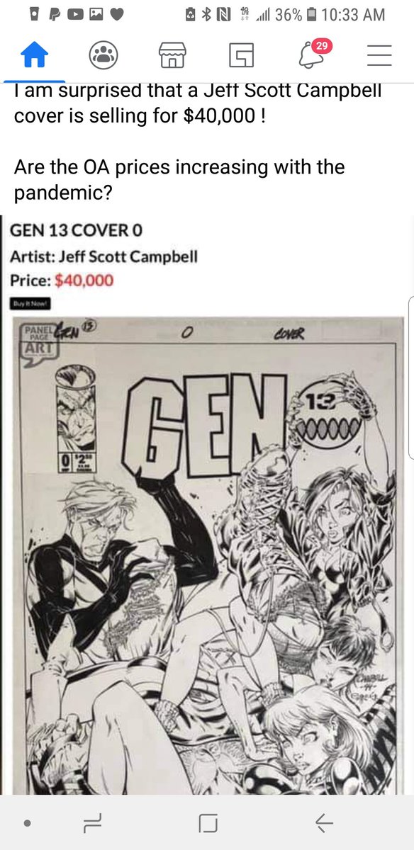 😲 Woah!! RT @Blasterkid: 80's and 90's original comic art is really fetching some incredible prices.  Did you ever collect comic art?  If not, it doesnt seem to be slowing down.  #originalcomicart #artcollecting #comics 