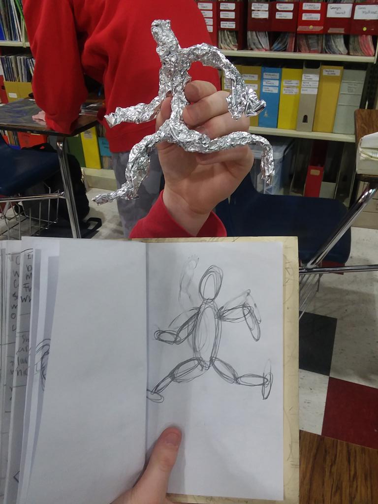 ADM_Ostrander's tweet photo. Exploring movement thought two and three dimensional forms of art! #ADMartists https://t.co/gWD9EhWUQN