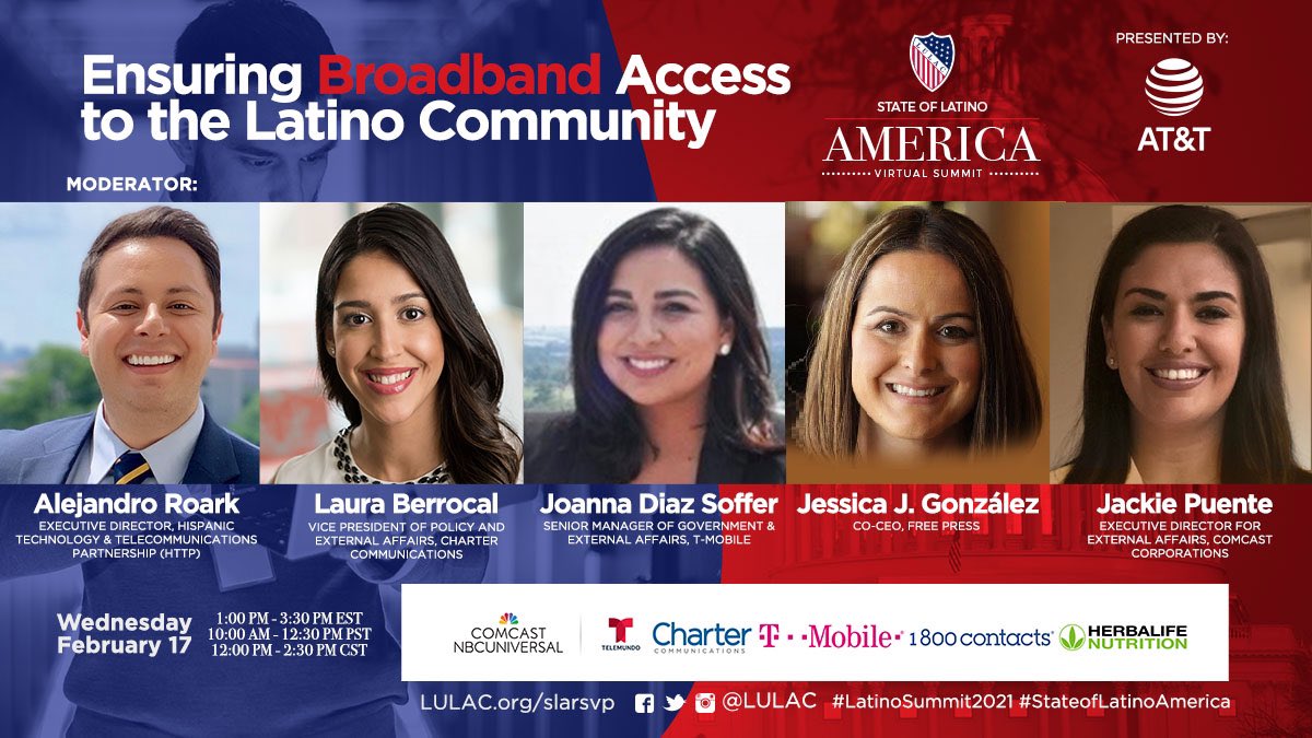DiazSoffer's tweet photo. Thank you @LULAC and @SindyBenavides for including @TMobile in this important discussion today. Ensuring BB access for Latinos is of utmost importance. Proud that Project 10Million will help do just that! #P10M @ClintEOdom @kobham https://t.co/Pgzx1wt00Q