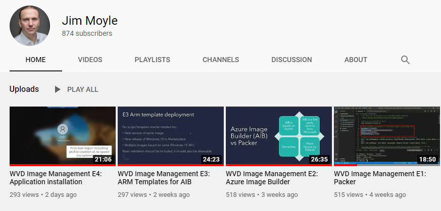 The latest <a href="/Microsoft/">Microsoft</a> #WVD Master Class had 26.000 registered attendees, so why doesn't <a href="/JimMoyle/">Jim Moyle</a> YouTube series on Image Management have the same number of views? Pay the man some respect! It takes a huge number of hours to make everything perfect, literally blindfolded. RT PLZ