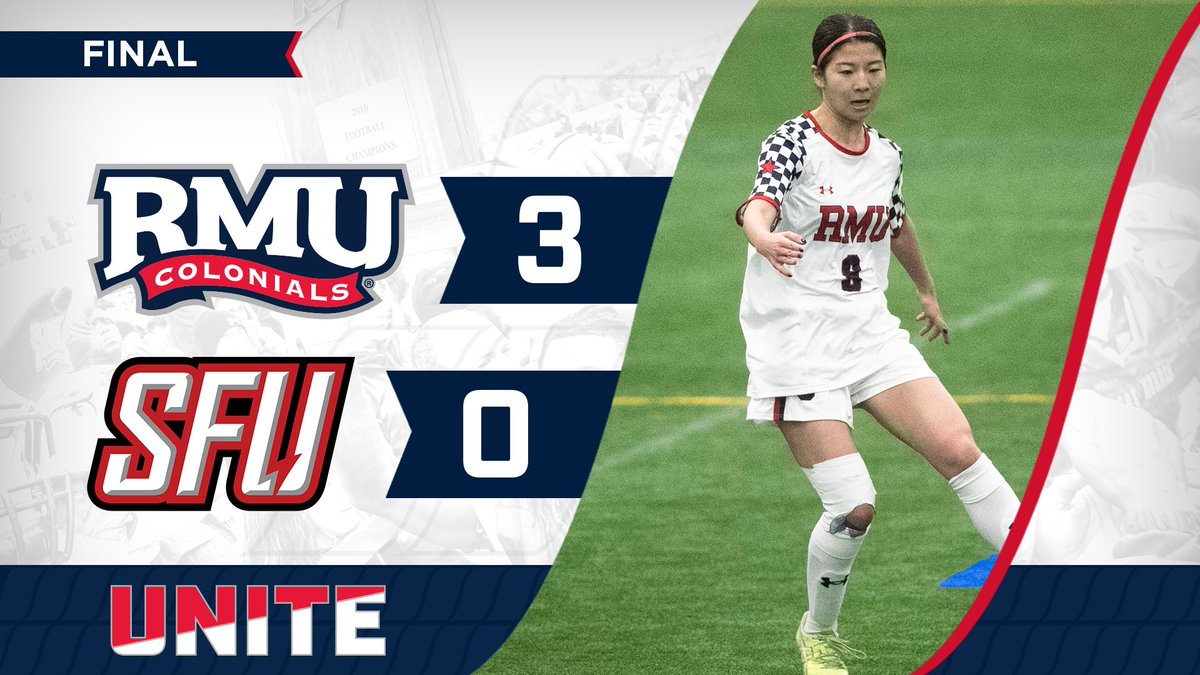 RMU picks ups its first W of the year! #RMUnite | 🔴⚽️🔵