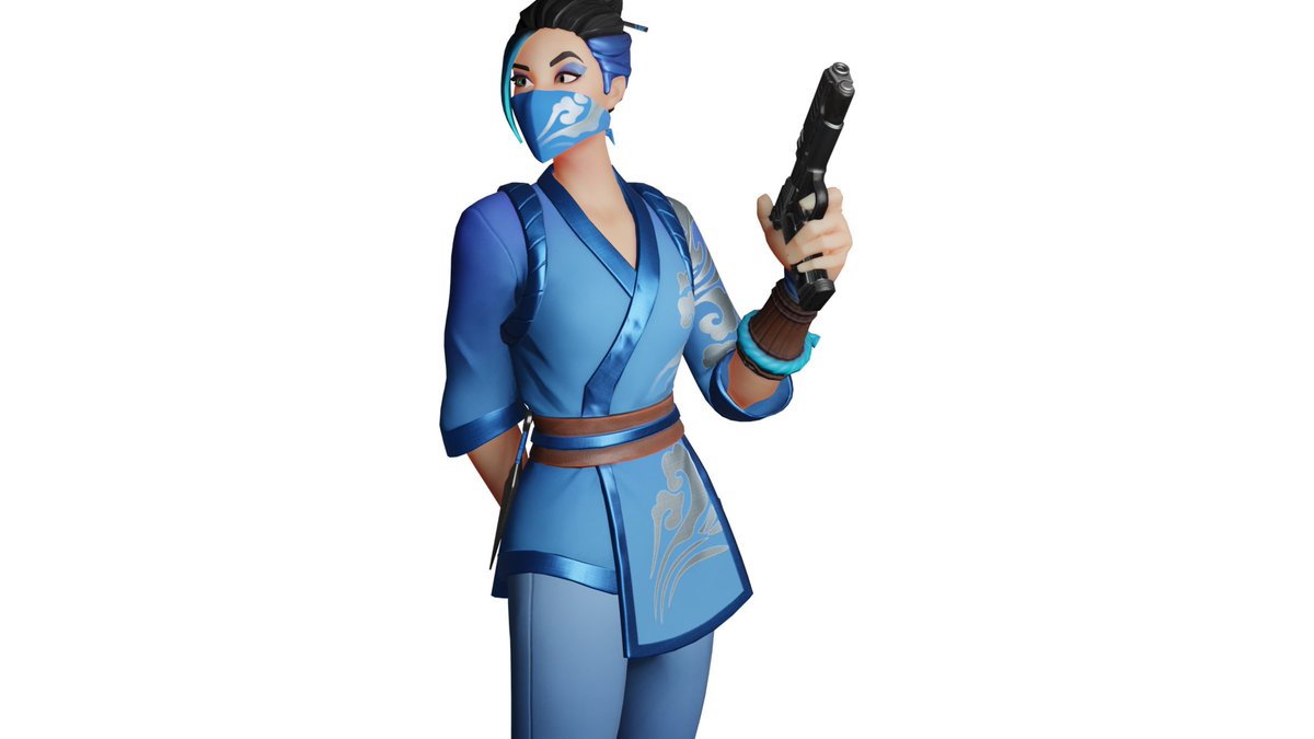 TeeCeeVP's tweet photo. First time adding a gun turn out okay :) #3dfortnite https://t.co/2Om4Ilhjp9