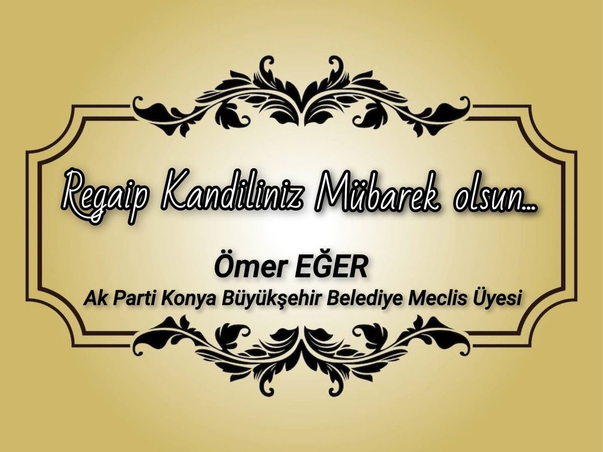 Milletimizin ve İslam Âlemi’nin Regaip Kandili’ni tebrik ediyor, bu mübarek gecenin tüm insanlığa bereket ve huzur getirmesini yüce Allah’tan niyaz ediyorum.