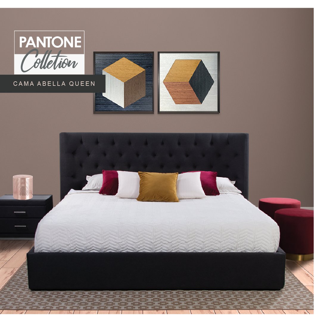TempoDesign's tweet photo. Si tu estilo es más clásico, la cama Abella en color gris será el elemento diferenciador de tu habitación https://t.co/zzey8eSy6Z