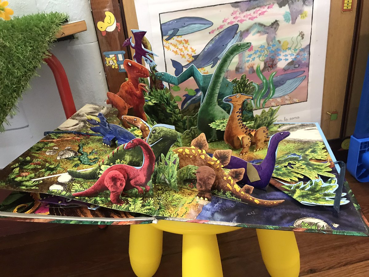 profeSarap's tweet photo. Volvemos a la carga y aunque tenemos mucho por compartir vamos a comenzar con lo que nos ocupa ahora mismo... ¡DINOSAURIOS! Estamos inmersos en un proyecto que nos tiene fascinados, estos días os contaremos todo lo que ha ido ocurriendo ¿preparad@s? #3añosWordl @LaSalleInma https://t.co/XEz8GAnzds