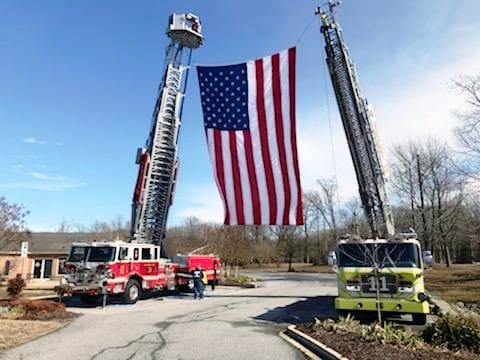 We thank our volunteer crews from Bryans Road and Waldorf for assisting with the funeral of CCSO Sergeant Patrick Reilly ID#136. May He Rest In Eternal Peace!