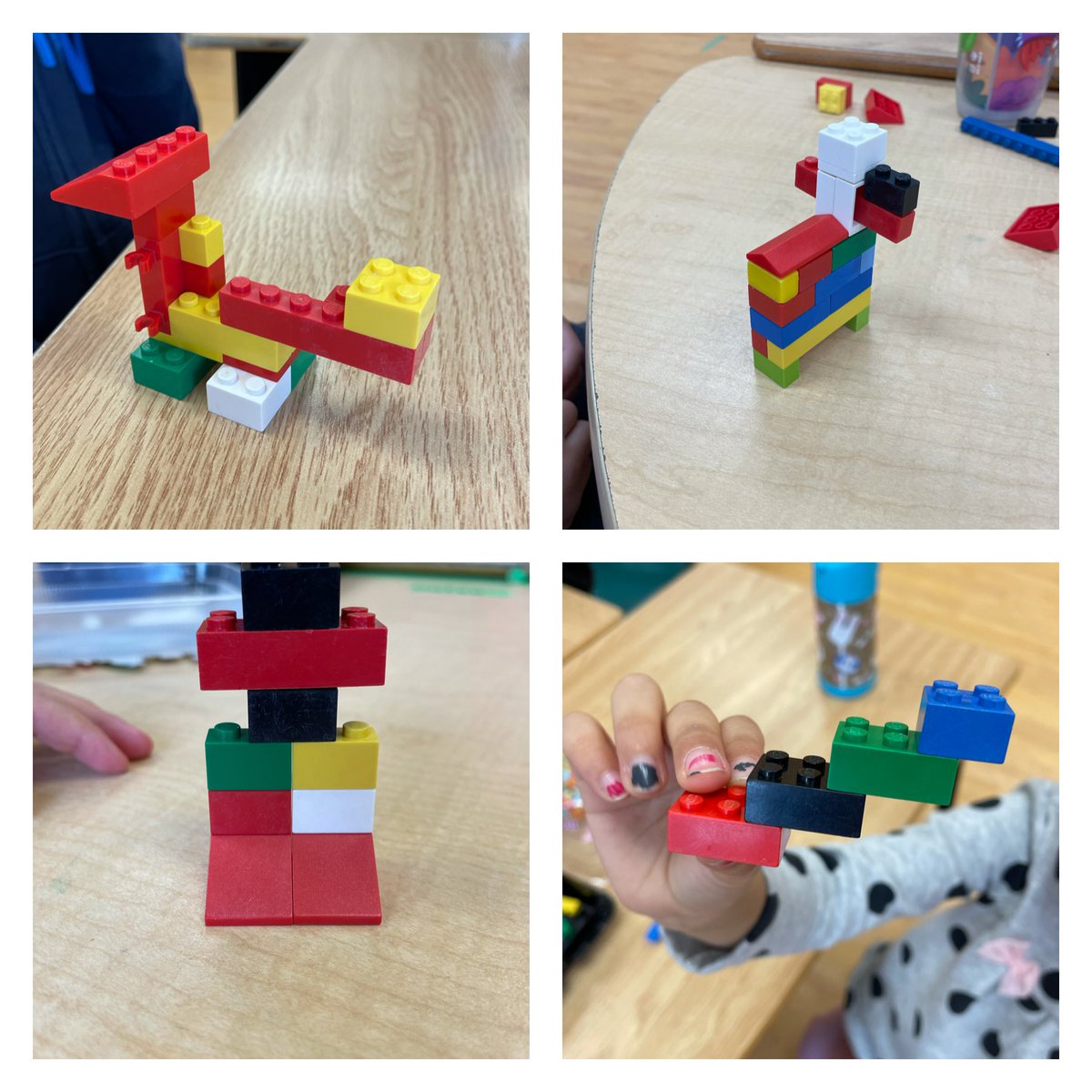 newsfromK124's tweet photo. Look what they made with just a tiny bit of Lego! A Chinese dragon, a lock and key, a house and some stairs! #kindercreativity https://t.co/iFafjteMJT