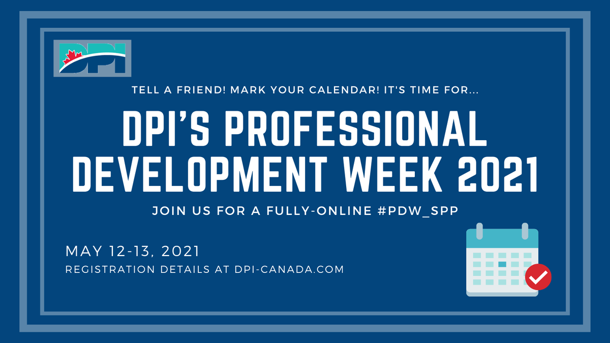 Whether you're a long-time Affiliate, or you just heard about DPI, we invite you to get excited about #PDW_SPP! Save the date for May 12-13, 2021! Details to follow!