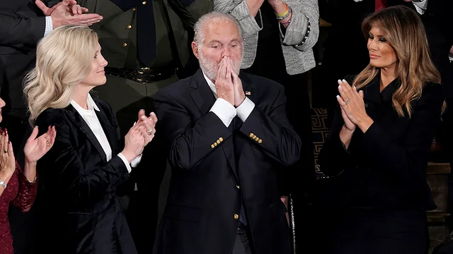 thehill's tweet photo. Pence pays tribute to Limbaugh: "Today America lost a Giant" https://t.co/a3uOrinGr3 https://t.co/3Es2o1beKE
