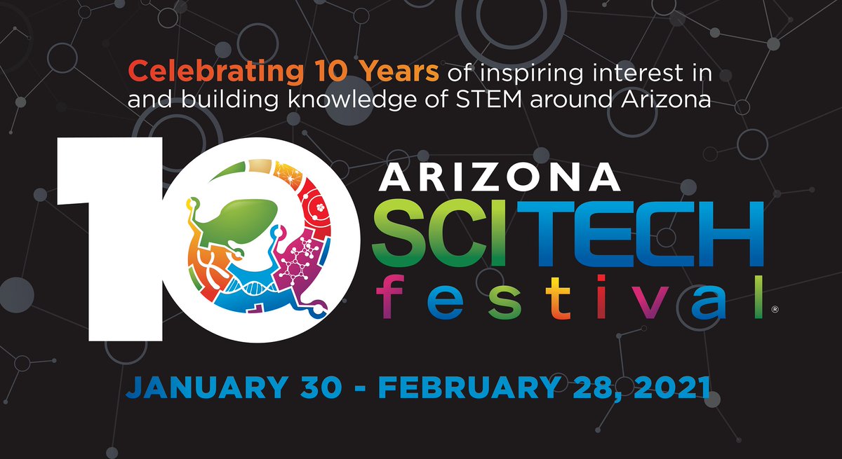 FlinnFoundation's tweet image. Catch the daily @AZSciTechFest events today through Feb. 28 and celebrate 10 years of #azscitech and inspiring interest in #STEM across #Arizona. bit.ly/3qEo6kQ