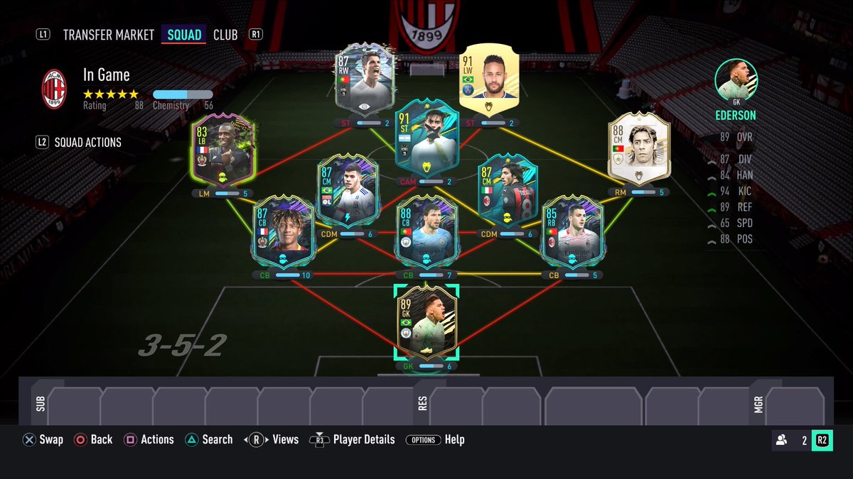 StillPhancy's tweet photo. @DannyAaronsFUT Team and in game, all untradable (ruben dias from party bag) https://t.co/wXvHZFlRlb