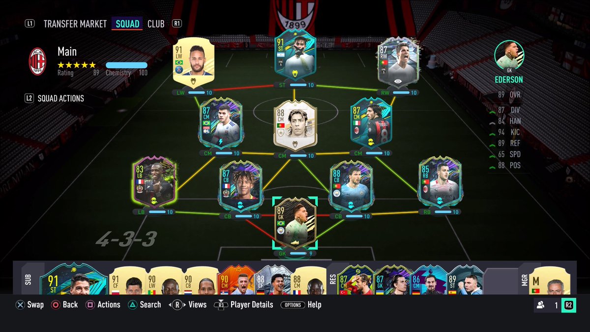 StillPhancy's tweet photo. @DannyAaronsFUT Team and in game, all untradable (ruben dias from party bag) https://t.co/wXvHZFlRlb