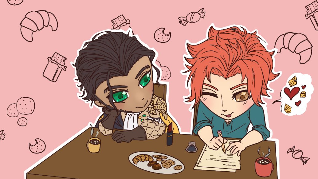 cldvnweekend's tweet photo. Valentine's Day may be over, but we have one more treat for you. 💘

To say thank you to everyone who has participated (and is still participating!) in Claudevain Weekend, we've put together all our poll results and come up with a special illustration for you! https://t.co/zYQEtlh6Q0