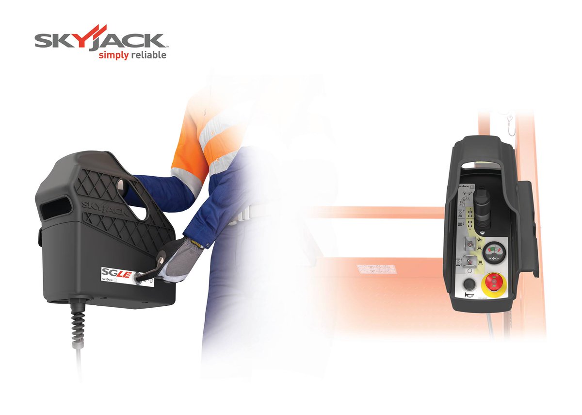 Our new impact-resistant control box is fitted with an integrated shroud, easy to service components, a heavy duty plug end, and  works with our optional SGLE two-handed lift option - which keeps the operator's body away from railings when raising the platform #SimplyReliable