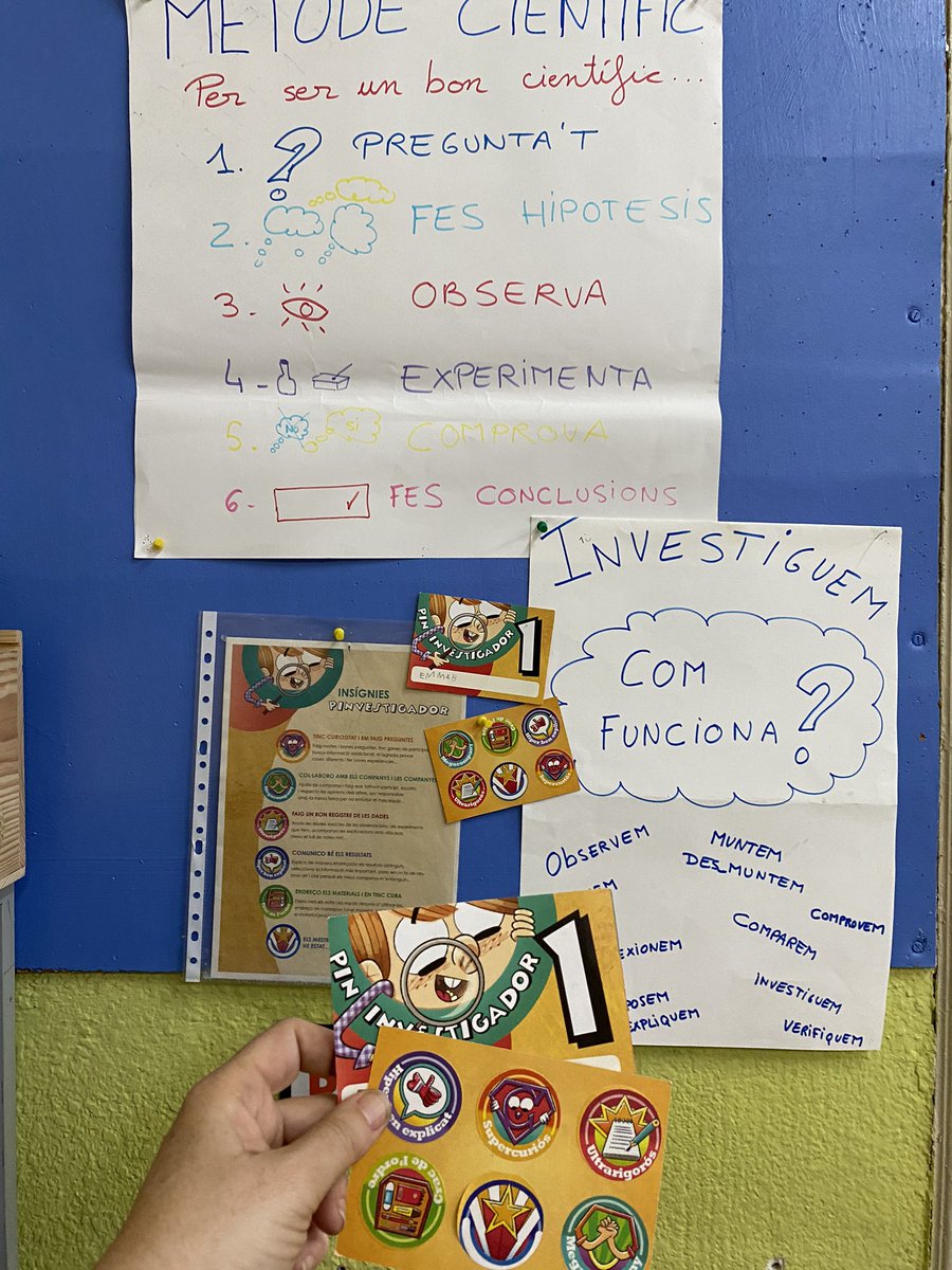 AmargosEva's tweet photo. A #PIN1 hem acabat el projecte científic Com funciona? Hem des/muntat objectes x aprendre els seus mecanismes i els hem integrat en les nostres pròpies creacions: spinners,pous, palanques, politges...Petits grans científics a #JEStGervasi han completat el carnet 👏🏼👏🏼 @JesuitesEdu https://t.co/BNrDrrtFLk