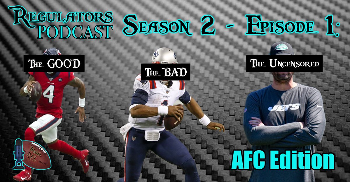 RegulatorsPod's tweet image. 🚀NEW PODCAST🚀
We embrace 2021 and look at the good 👍🏼, the bad 💩, and share our uncensored thoughts 🤬! #NFL #NFLTwitter 
Spotify: open.spotify.com/episode/6rqy8M…
Apple: podcasts.apple.com/us/podcast/reg…
Web: buzzsprout.com/990616