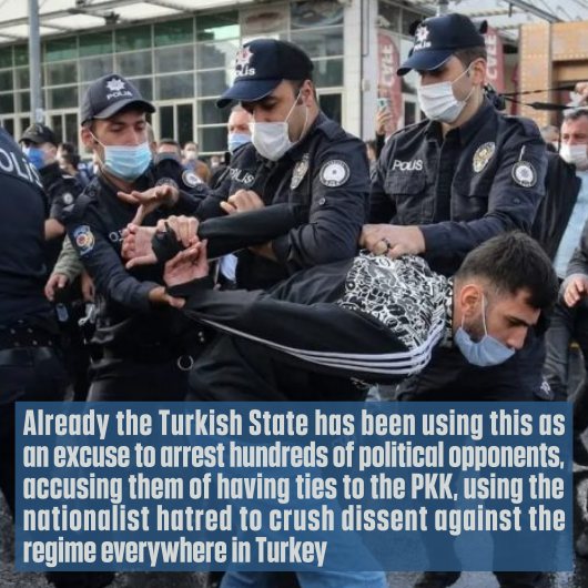 Thus, on the day of the abduction of Abdullah  #Öcalan 22 years ago, and 1 day after their defeat in  #Garê, the Turkish Fascist state arrested over 700 people, including  #HDP politicians under arbitrary accusations!  #GarêDestanı  #SmashTurkishFascism  #RiseUpAgainstFascism9/13