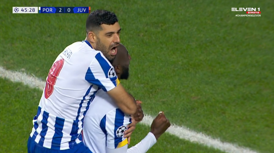 B24PT's tweet photo. Marega faz o 2-0 a abrir a segunda parte! #UCL https://t.co/yEcQ3CmUOu