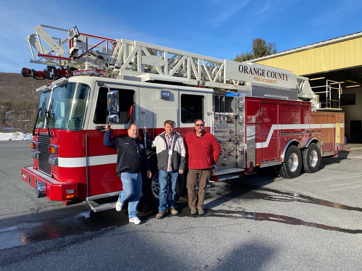Orange County Fire Authority was in Nesquehoning today for final inspection on their 103' #TuffTruck! This will be the first Tuff Truck to join the over 100 KME apparatus currently in service at the OCFA. 
#KMEWorksForYou #KMEFire #KMECA