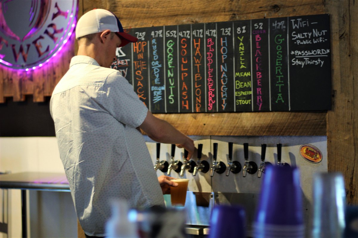 We're back open normal hours today, 4pm-10pm. Stop by and stock up on some salty brews, we've missed you!