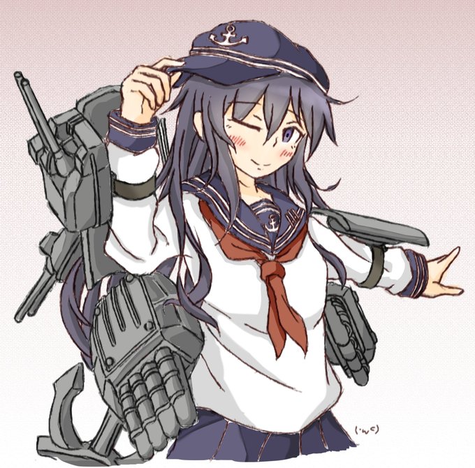 暁 一人前のレディ? 着色めっさ手抜き('・ω・) #艦これ #暁 