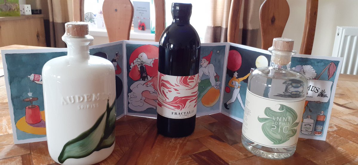 Excitement levels are high chez Flanagan thanks to the delivery of these beauties. I just don't know which <a href="/Audemus_Spirits/">Audemus_Spirits</a> to try first. They will take pride of place in my gin stash until I decide. Which would you go for? I'm tempted by *Fractal* for something new