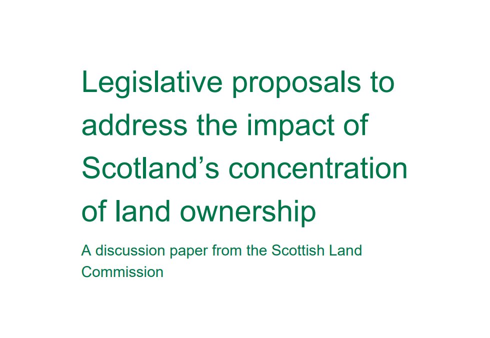 "The <a href="/ScottishLandCom/">Scottish Land Commission</a> proposals have the potential to be an important step towards a more transparent and objective policy debate in the interests of all."

Chief of Land, Housing and Shelter Section at the United Nations Human Settlements Programme <a href="/LewisLUNHabitat/">R Lewis-Lettington 🇺🇳 🇰🇪 🏴󠁧󠁢󠁳󠁣󠁴󠁿</a>