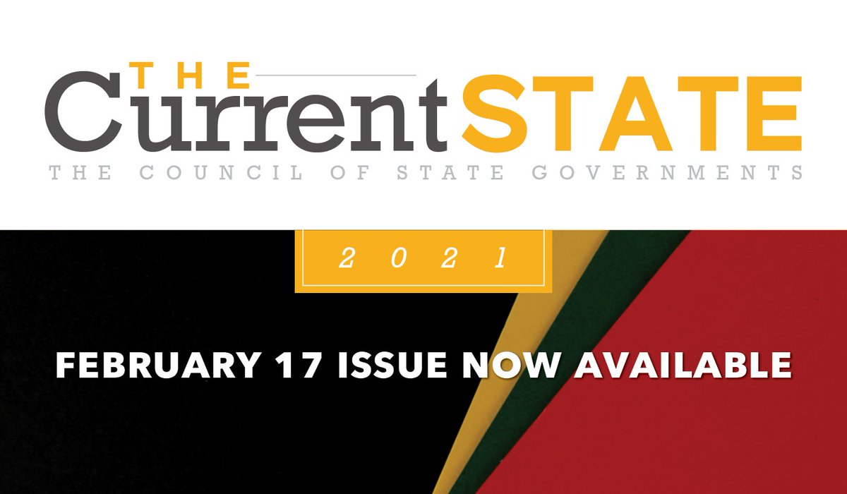 CSGovts's tweet photo. New #CSGTCS issue available!  Topics include: national task force reports, #CIPresents, FEMA #COVID19 #vaccine distribution update, #newyearnewlaws, #blackhistorymonth, #CSGUniversity registration.

Full issue: https://t.co/8x8R16L5uC

#CSGResource https://t.co/EBhw4u4ivl