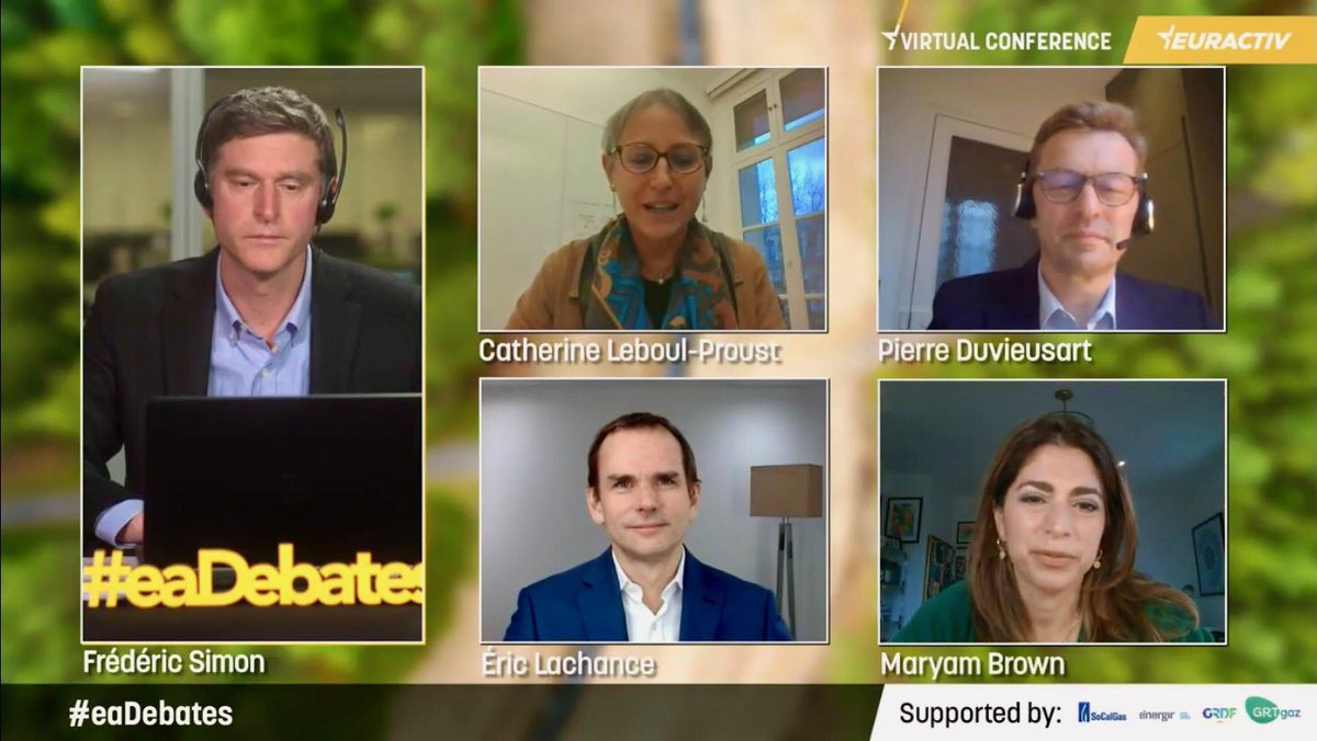 .<a href="/catleboulproust/">Cath Leboul Proust</a> #GRDF : “The shift to #RenewableGas has began in France 🇫🇷, growing very fast with high rate of development and multiple local benefits such as increase value of organic waste, longterm creation of local jobs &amp; use of organic fertilizer.“ #eaDebates #Energy