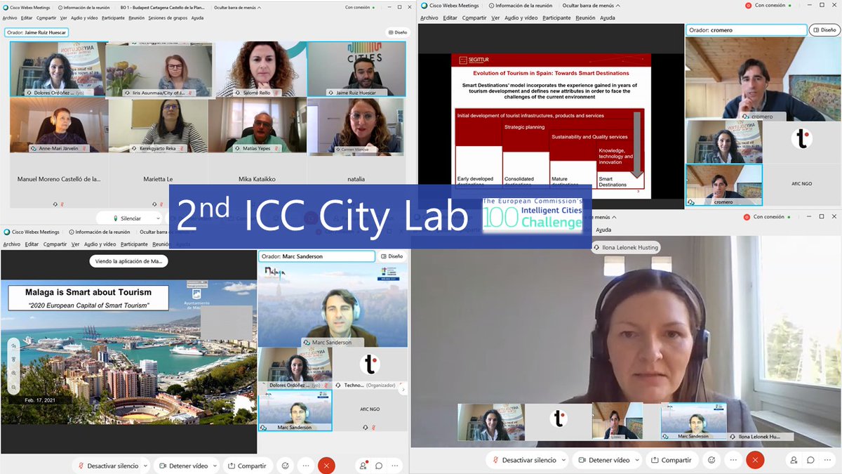dordonyez's tweet photo. Very intense second day of the 2 #ICC city Lab in which I had the pleasure to moderate one of the peer review sessions and then organise the session on smart and digital transition in #tourism as coordinator with high level speakers #digitalltransformation #smarttourism https://t.co/8q4DJVthSP