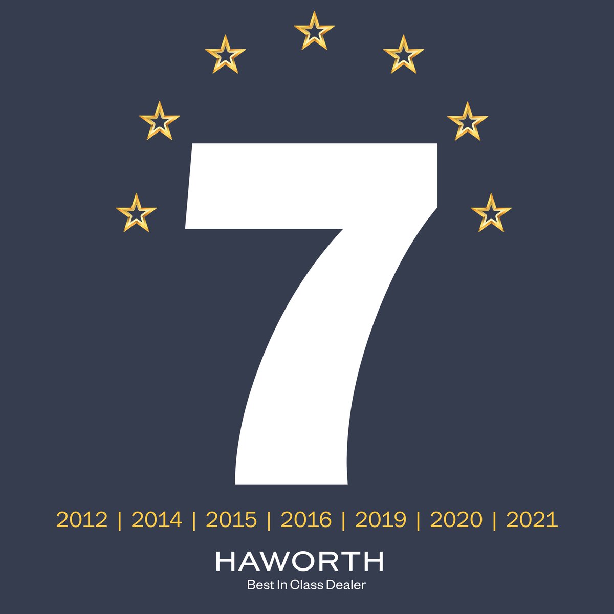 Make it 7!

Out of 650 Haworth dealers worldwide, HBI Calgary received 1 of 23 Best In Class Distinctions for 2021. The Best In Class is based on exceptional performance in market development, sales, customer satisfaction, operational excellence and enterprise development.