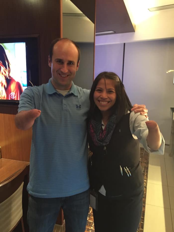 Growing up I never met anyone who looked “like me.” Then I met Andrea Valladares on a layover in Houston. Her arm was just like mine!

We are all unique and different in so many ways… and that makes each person truly awesome!

#limbdifference #limbdifferenceawareness #author