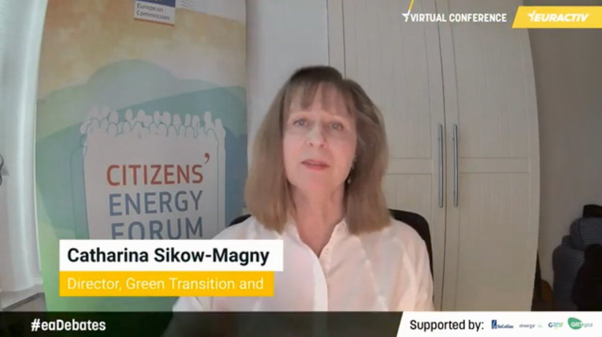 .<a href="/csikow/">Catharina Sikow Magny</a>, Director Green Transition &amp; Energy System Integration <a href="/Energy4Europe/">Energy4Europe 🇪🇺</a> <a href="/EU_Commission/">European Commission</a> : “We need to look how to get renewable allocable gases into the system, meaning #biogas #biomethane #hydrogen, synthetic methane. The demands for theses gases are growing.“ #eaDebates