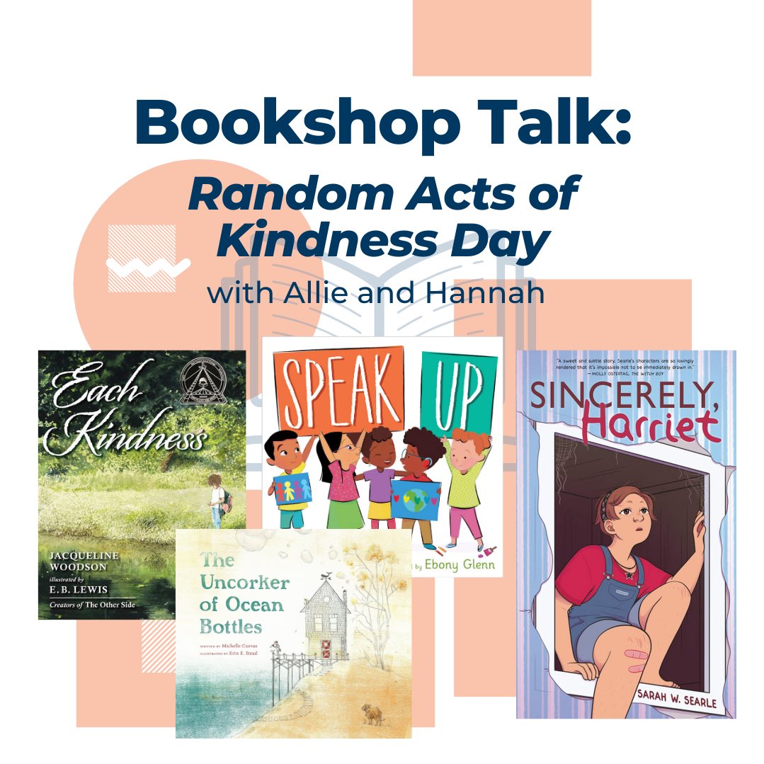 Today is #RandomActsofKindnessDay! Here are Allie and Hannah from the #CarleBookshop for a Bookshop Talk with children's books about #kindness and friendship. Plus, some ideas for random acts of good you can do today.
 
🎥 youtube.com/watch?v=2rc6pO…

#SwinSea @ArtsyEbby #CarleMuseum