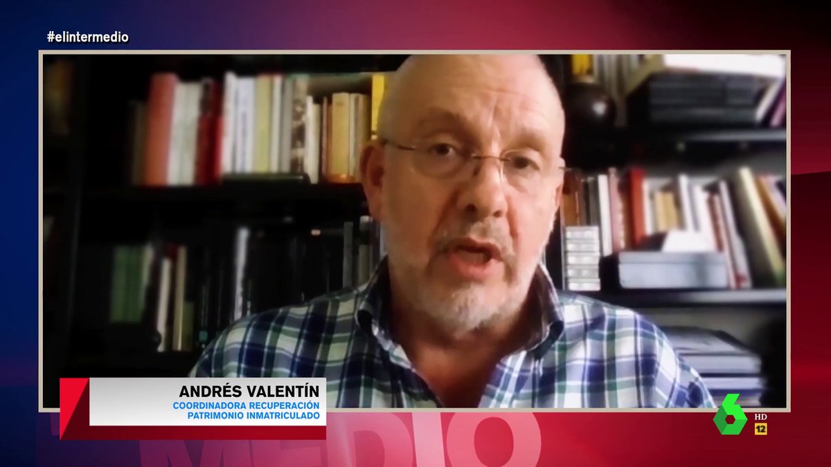 El_Intermedio's tweet photo. 🔴 Andrés Valentín de @_Recuperando critica el plan del Gobierno para la recuperación de los bienes inmatriculados por la Iglesia: "¿Qué particular, qué ayuntamiento puede aguantar litigios que en algunos casos duran 20 años?". ▶ #elintermdio en directo: https://t.co/FGY2D3lxwn https://t.co/dN19rJ43GN