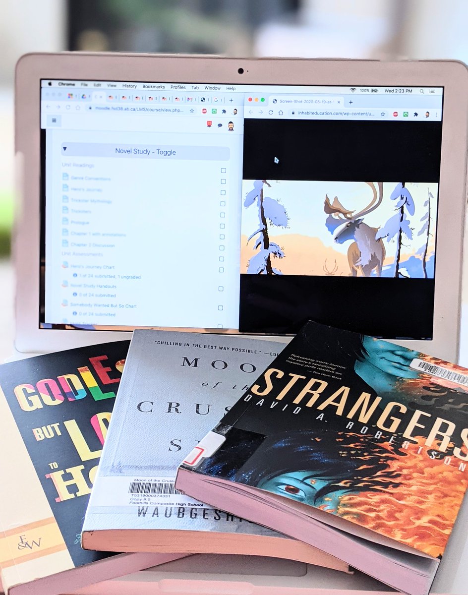 cameroncampos's tweet photo. Working on my novel study units today. Thrilled to be sharing these books with my students this year and today on #ReadCanadianDay
Thanks for the great books
@DaveAlexRoberts
@richardvancamp
@waub
#readcanadaday
#favouriteauthors https://t.co/wAdCVdkTrA
