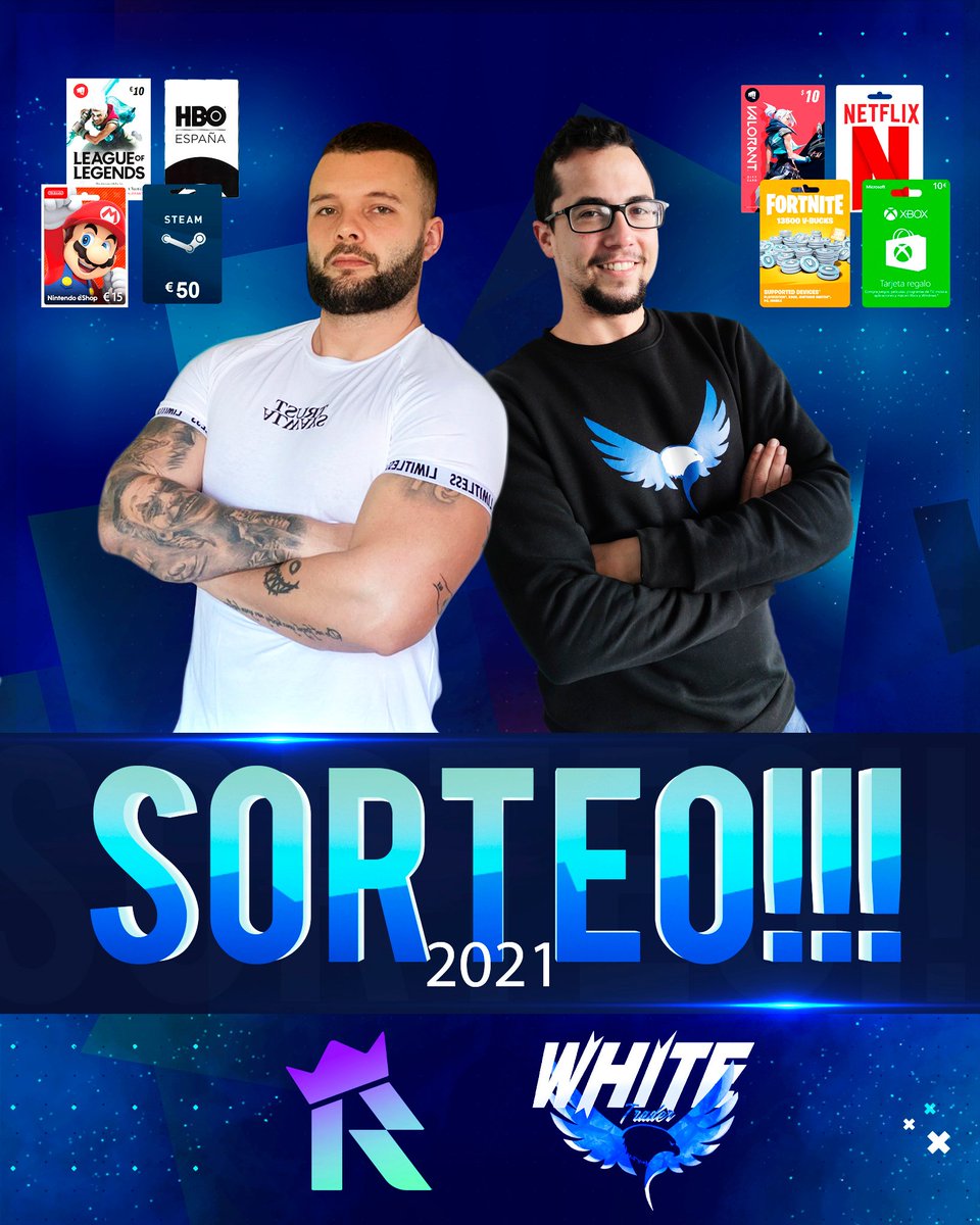WhiteTrader_'s tweet photo. 💶 ¡SORTEAMOS 100€ en tarjetas de regalo, podréis usarlas en cualquier plataforma, para Valorant, Netflix, para lo que vosotros queráis! Yo sortearé 50€ y @alerreinoso otros 50€. Serán 10 ganadores, cada uno ganará una tarjeta de 10€.

https://t.co/aVvqXbQOIo https://t.co/xfZdBP6Acv