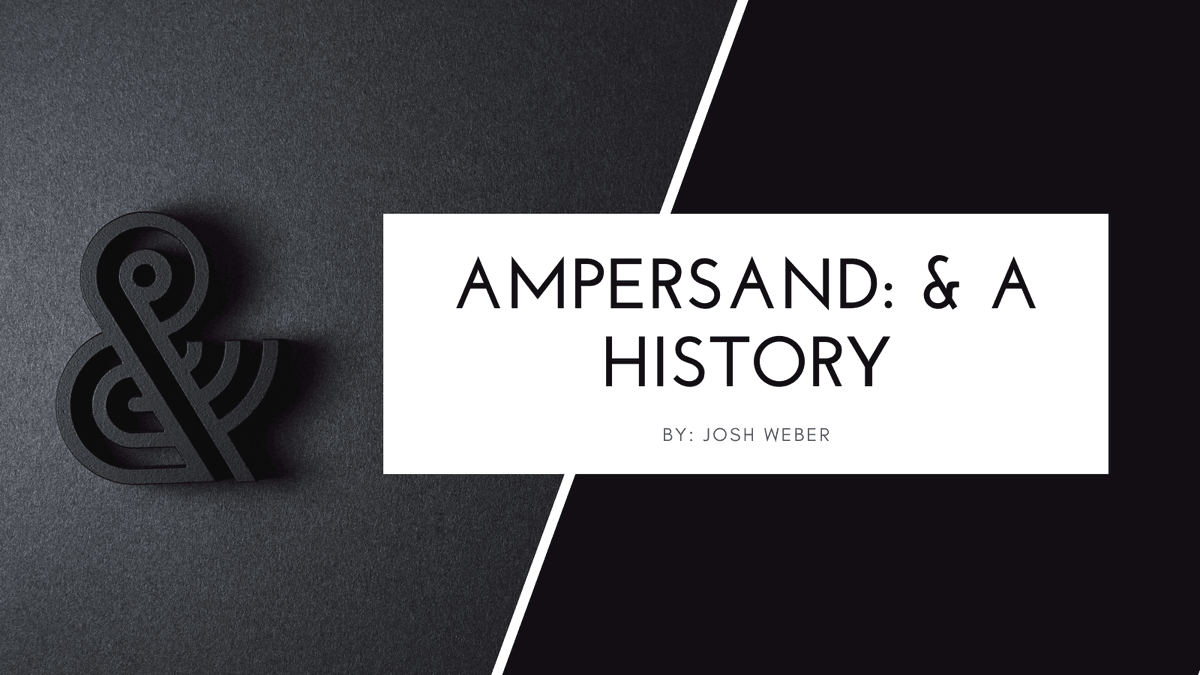 A quick history on the symbol everyone sees but no one really knows: The Ampersand ➡ calumeteditions.com/ampersand-a-hi… *'