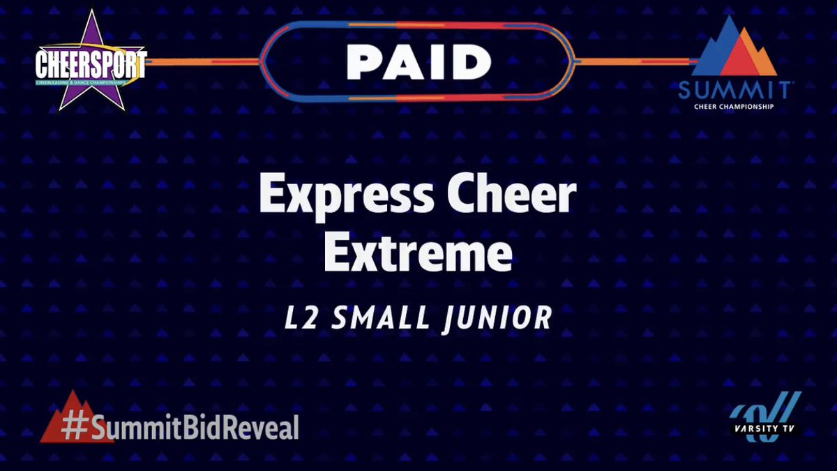 expresscheer's tweet photo. 🌎🏔DONT FORGET ABOUT THE BIDS🏔🌎

CONGRATULATIONS 
💚💚Extreme on your PAID bid
🌴🌴Exotic on your At Large Bid 
And 
🤍🤍EXALTED ON YOUR BID TO WORLDS

@CHEERSPORTCorp https://t.co/pQeK0drYun