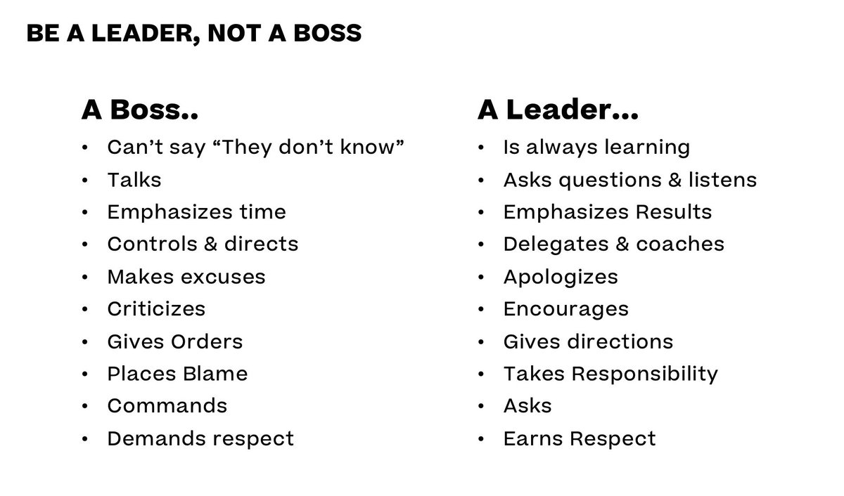 humankarp's tweet photo. If you want to bring out the best in people: be a secure coach, not an insecure boss. Questions on leadership were asked with @KatColeATL on our @joinClubhouse Entrepreneur discussion. We use the below image to encourage vulnerability, humility and empathy in good leaders. https://t.co/uFlX72Tbvz