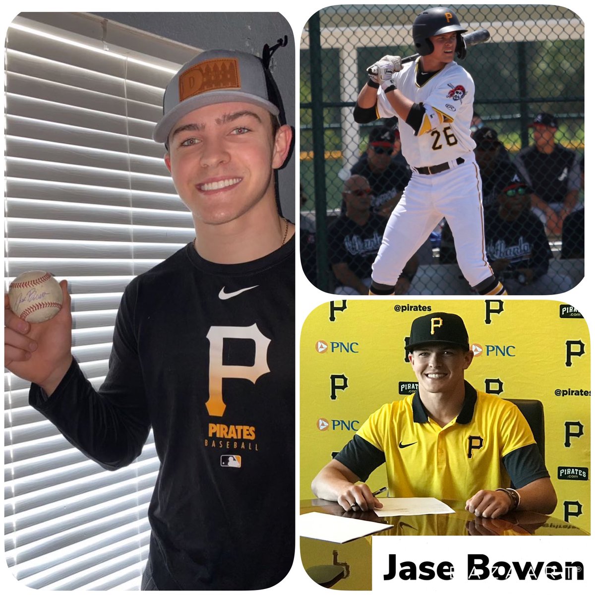 KodyDuncanPGH's tweet photo. AUTOGRAPHED BALL GIVEAWAY!

Win a signed ball by Jase Bowen,
Former Michigan State Football Commit turned Baseball Pro 👀🔥

To win, follow @Jase_bowen32 , @TalkPirates and Retweet this post!

Winner announced 2/28/21 7pm est #Pirates #LetsGoBucs https://t.co/D9GRNx0UMh
