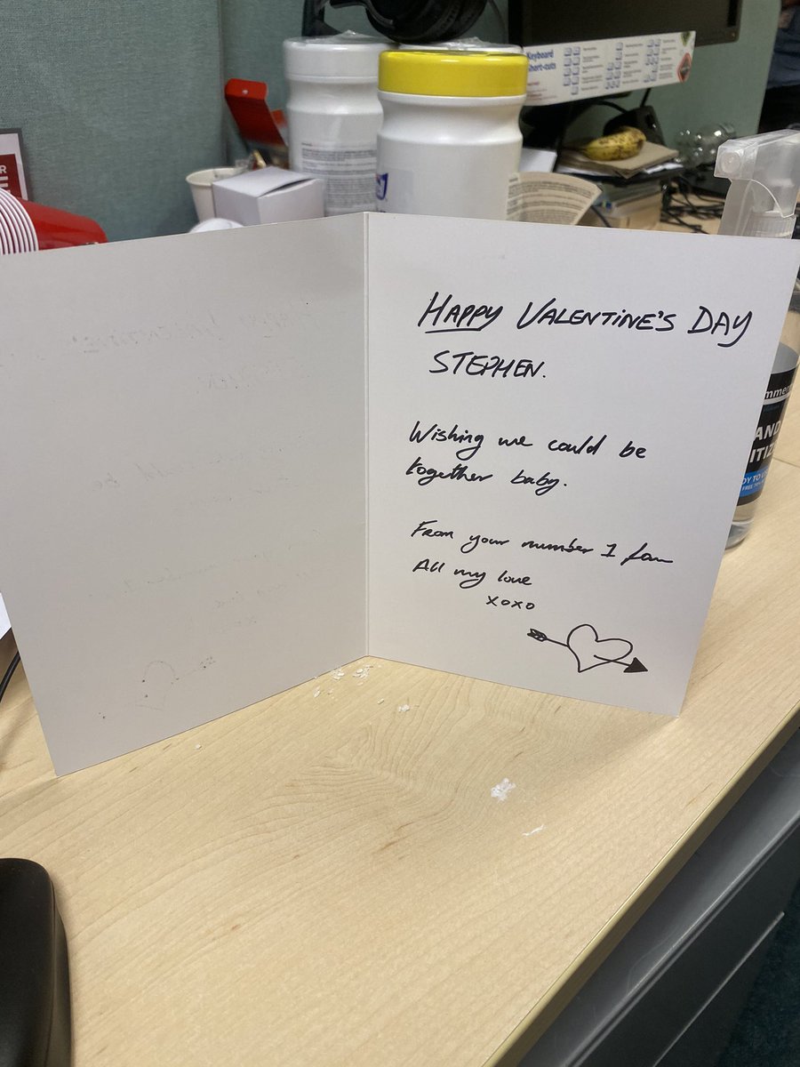 A valentines card to me ! .....not sure if <a href="/columeastwood/">Colum Eastwood</a> will sue 🧐 - who makes these cards