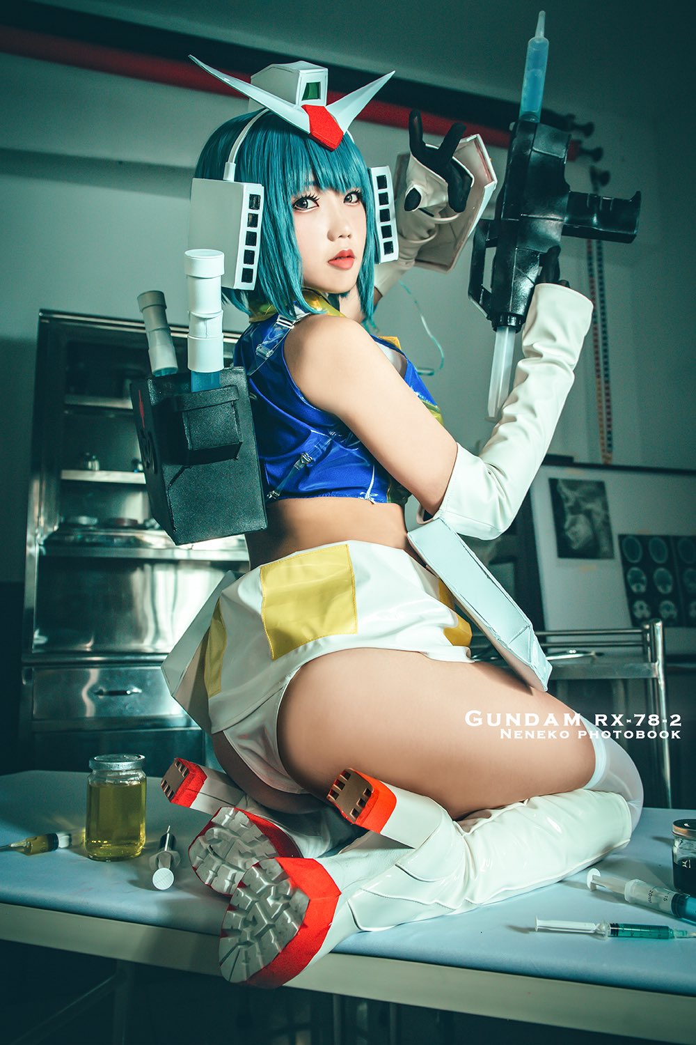 画像,【ROBOT GIRL】Gundam RX-78-2 💉💉💉 Nurse.Ver  💉💉💉😇 白い...天使登場！？看護兵ガンダム、行きまーす！！Neneko …