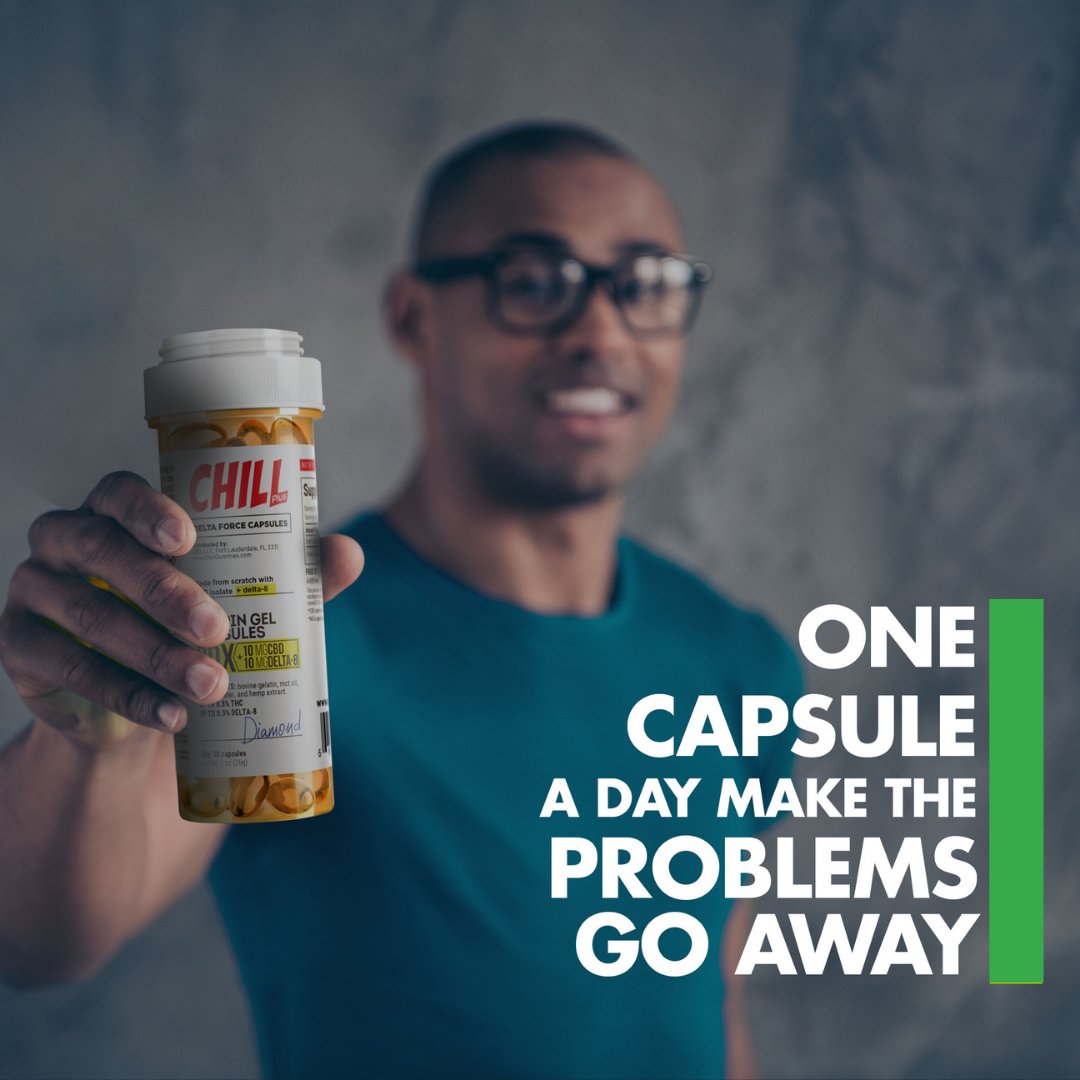 Our easy-to-pop gel capsules that help us take on the day stress-free 🤩 . Get yours today!

#Delta8 #DiamondCBD

diamondcbd.com/products/chill…