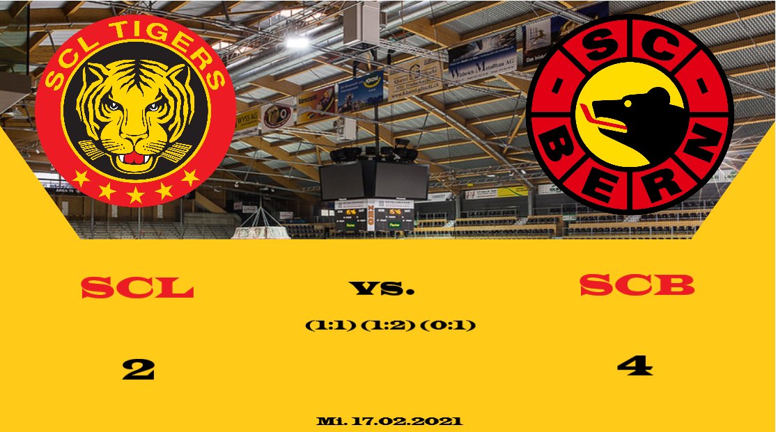 SclFanpage's tweet photo. Das heutige Derby der SCL Tigers gegen den SC Bern endet mit einer 2:4 Niederlage. Wie so oft in der letzten Zeit war es bis zum Schluss ein sehr knappes Spiel, bei den Tigers fehlte aber immer das Gewisse etwas, um die Entscheidung auf ihre Seite zu ziehen. https://t.co/Mwur4MEPVL
