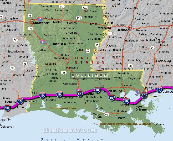 Map Of Highway 10 I-10 In Louisiana Reopens After Days-Long Closure From Ice Storm |  Weather/Traffic | Theadvocate.com