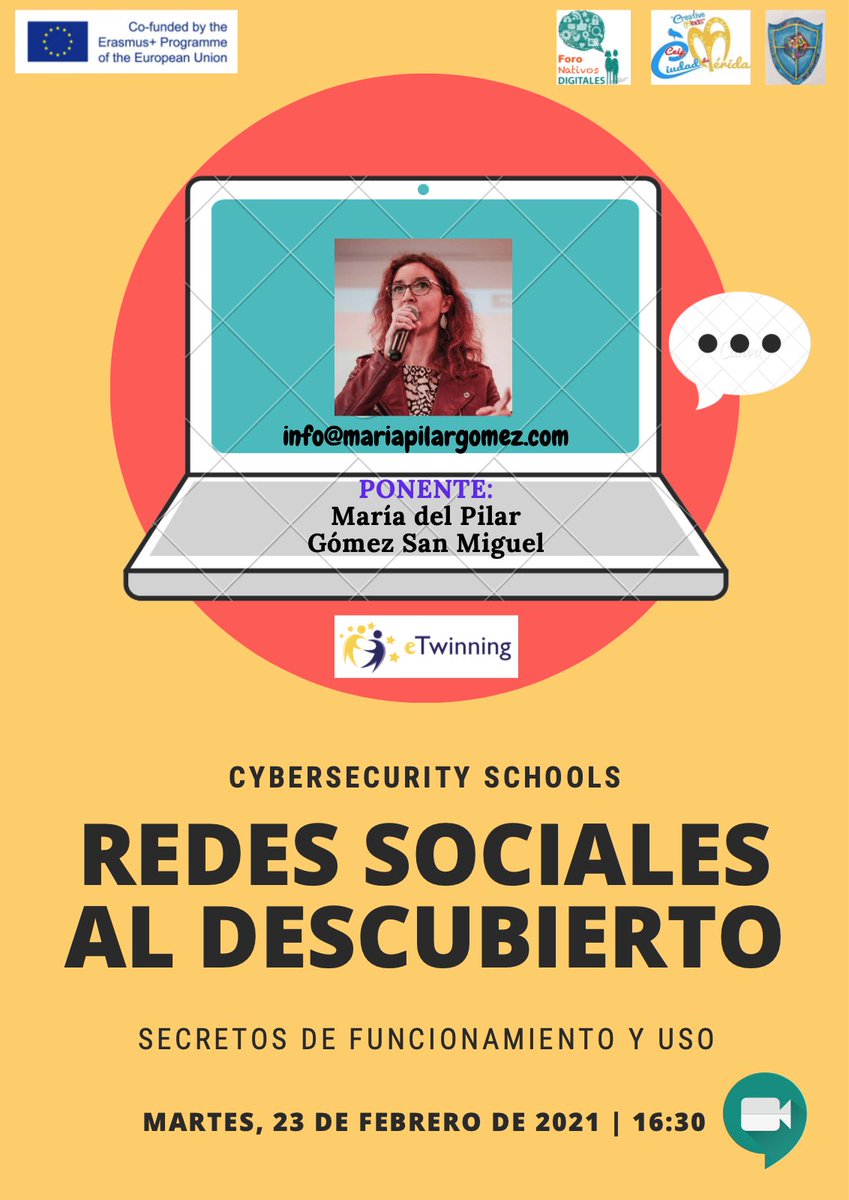 rincn_antonio's tweet photo. #Inclutic / #Innovatedex / #escholarium @sepiegob @enmarcha @InnovacionForm @foronativos @Erasmus_Project El próximo 23 de febrero tenemos nuestra próxima formación en Redes Sociales para las familias y comunidad educativa. ¡Os esperamos! #ErasmusPlus https://t.co/D7sYffGFlK