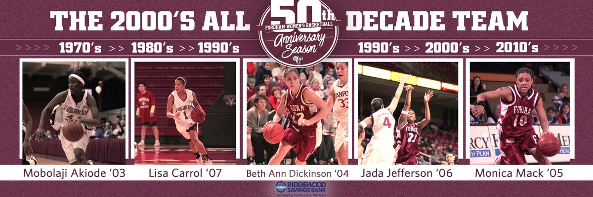 FordhamWBB's tweet photo. It's time to reveal our 2000's All-Decade Team!!
Check it out ๐๐๐
https://t.co/JRuDTmtDDh
#PoundTheRock #TheFordhamWay https://t.co/TJlPksquZm