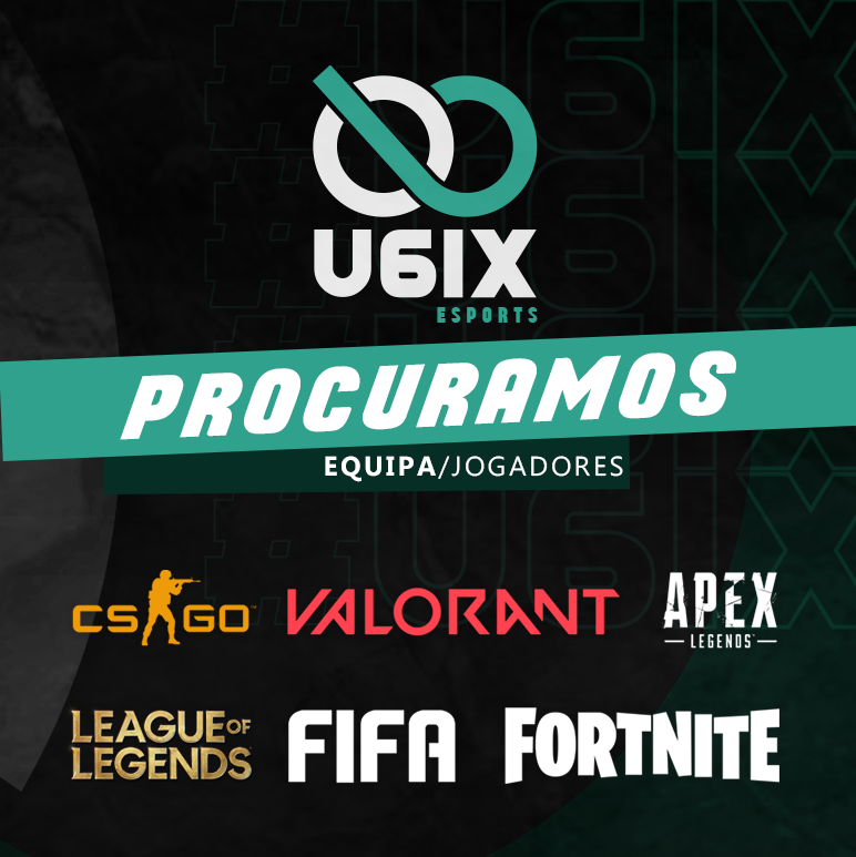 Unlimited6ix's tweet photo. A Equipa Unlimited6ix eSports vem de forma espontânea dar-te a oportunidade de te juntares à melhor comunidade dos eSports. Tens equipa ou és jogador a nível competitivo de algum destes jogos, fala connosco e vem conhecer-nos. https://t.co/8mSgE0QYW1